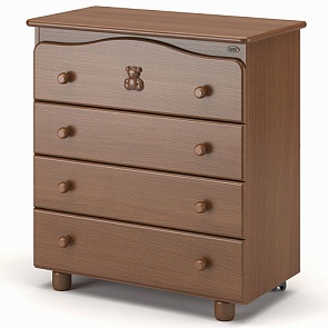 Детский комод – Nuovita Fasto. Noce scuro/Темный орех (Nuovita, сFAS_1041)